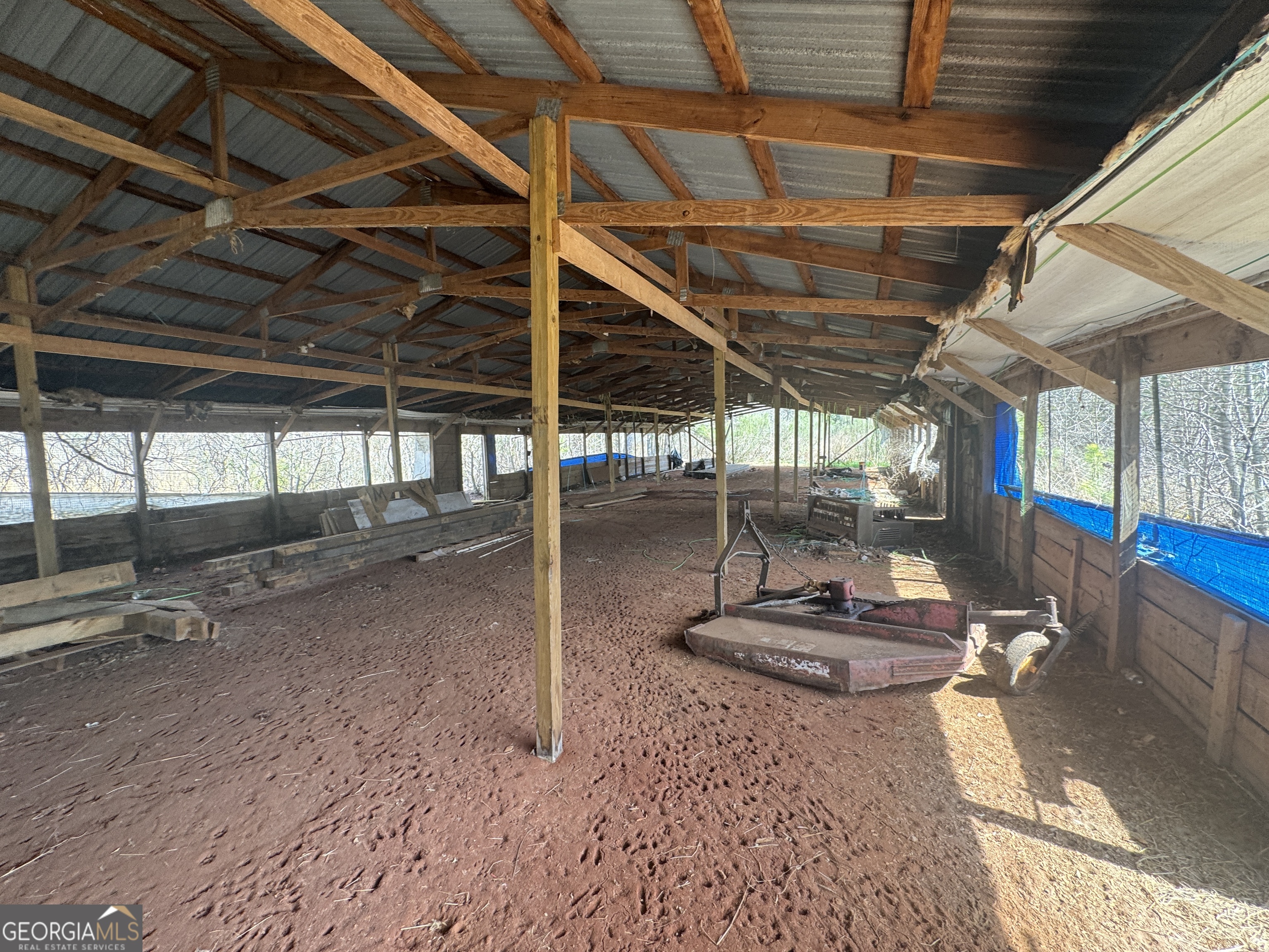 250 Perdue Road Yatesville, GA 31097 - Photo 2 of 6 Inside the Pole Barn