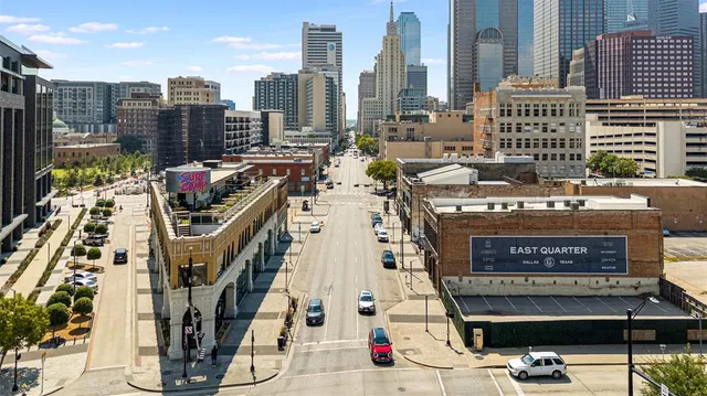 a view of a balcony with sitting area