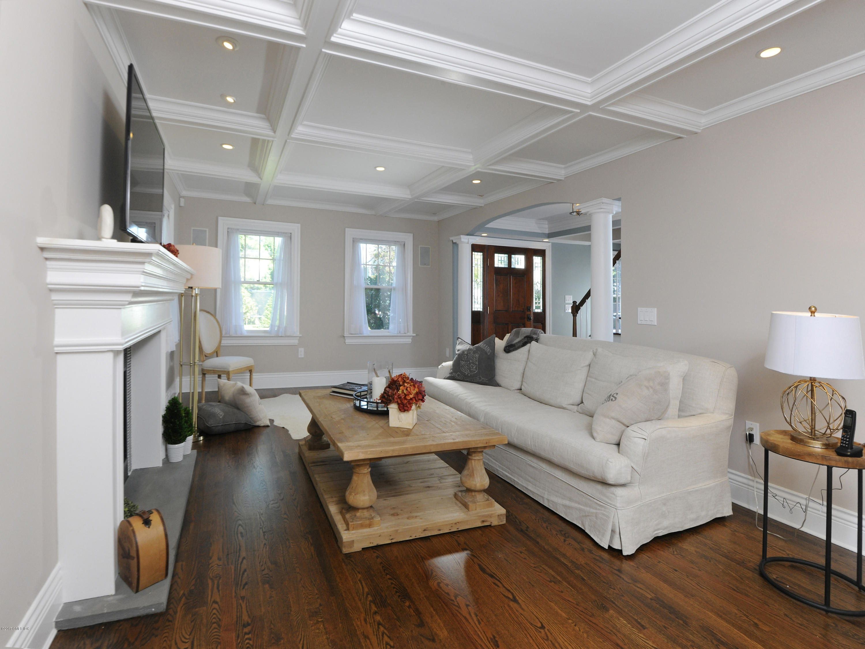 4 Sunshine Avenue Riverside, CT 06878 - Photo 7 of 21 a living room with furniture and a fireplace