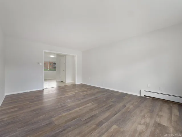 a view of a room with an empty space