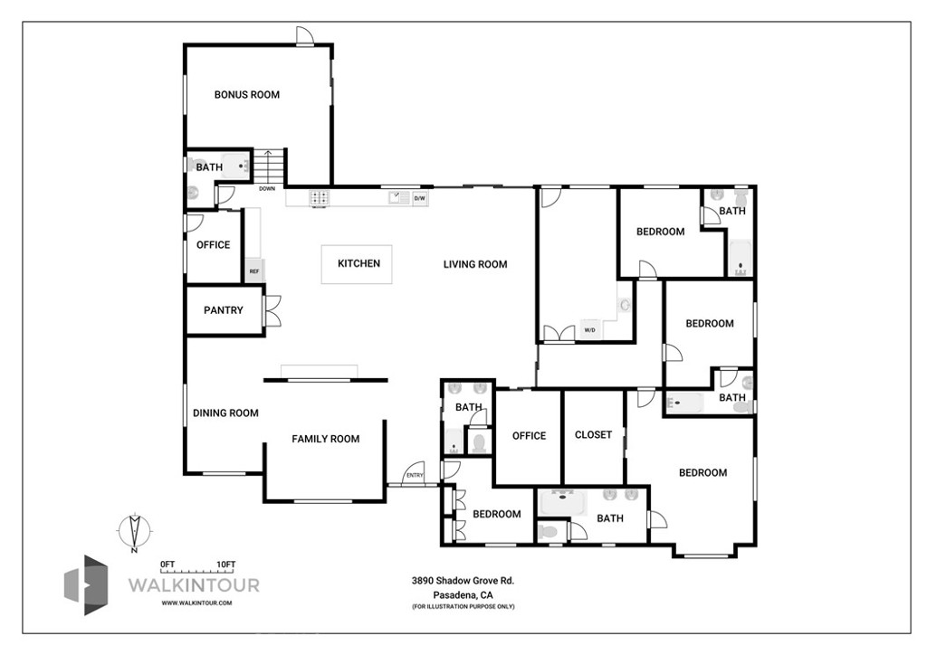 3890 Shadow Grove Road Pasadena, CA 91107 - Photo 63 of 63 a picture of a black and white photo