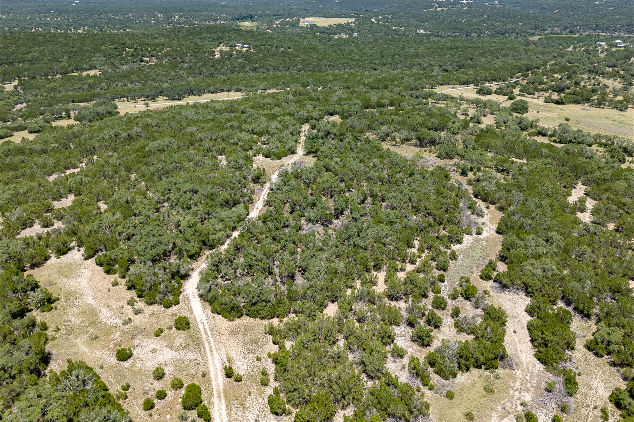 4698 Fischer Store Road Wimberley, TX 78676 - Photo 23 of 28 Caliche roads wind through a sprawling landscape of rolling hills and mature trees.
