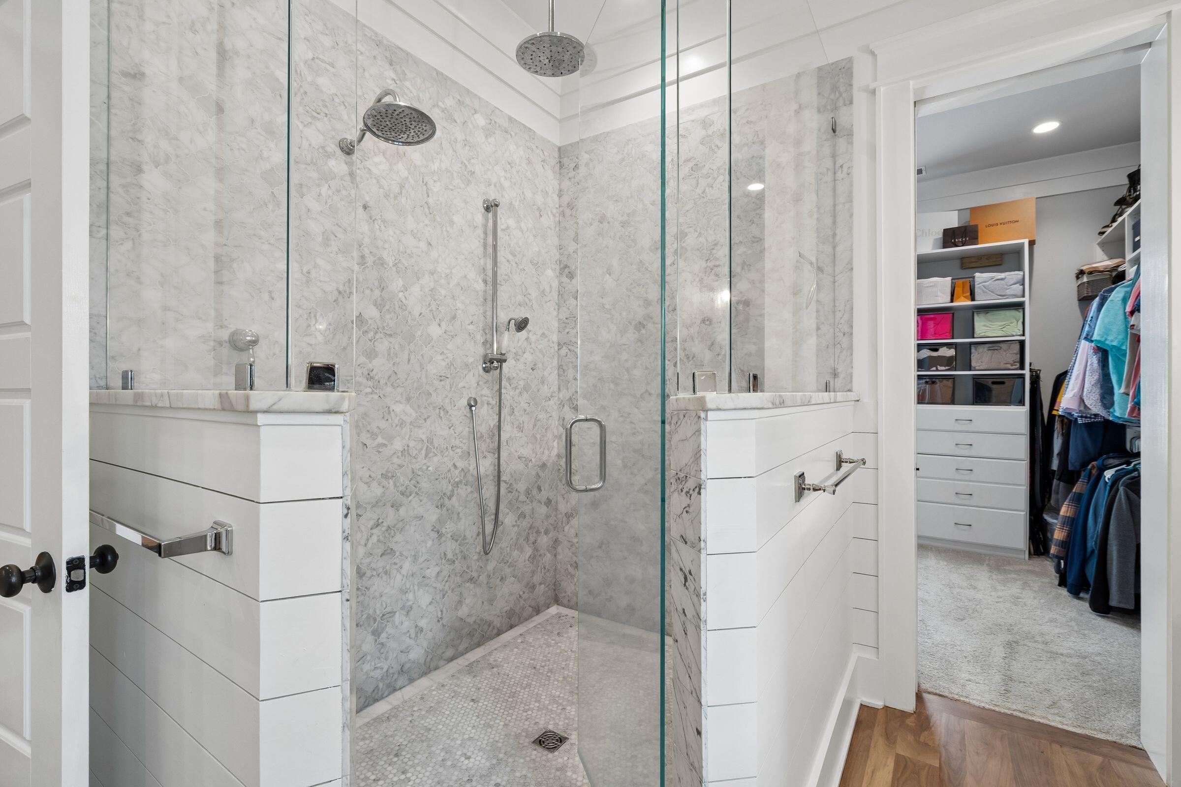 3556 Henrietta Hartford Road Mount Pleasant, SC 29466 - Photo 45 of 75 Custom Marble Shower