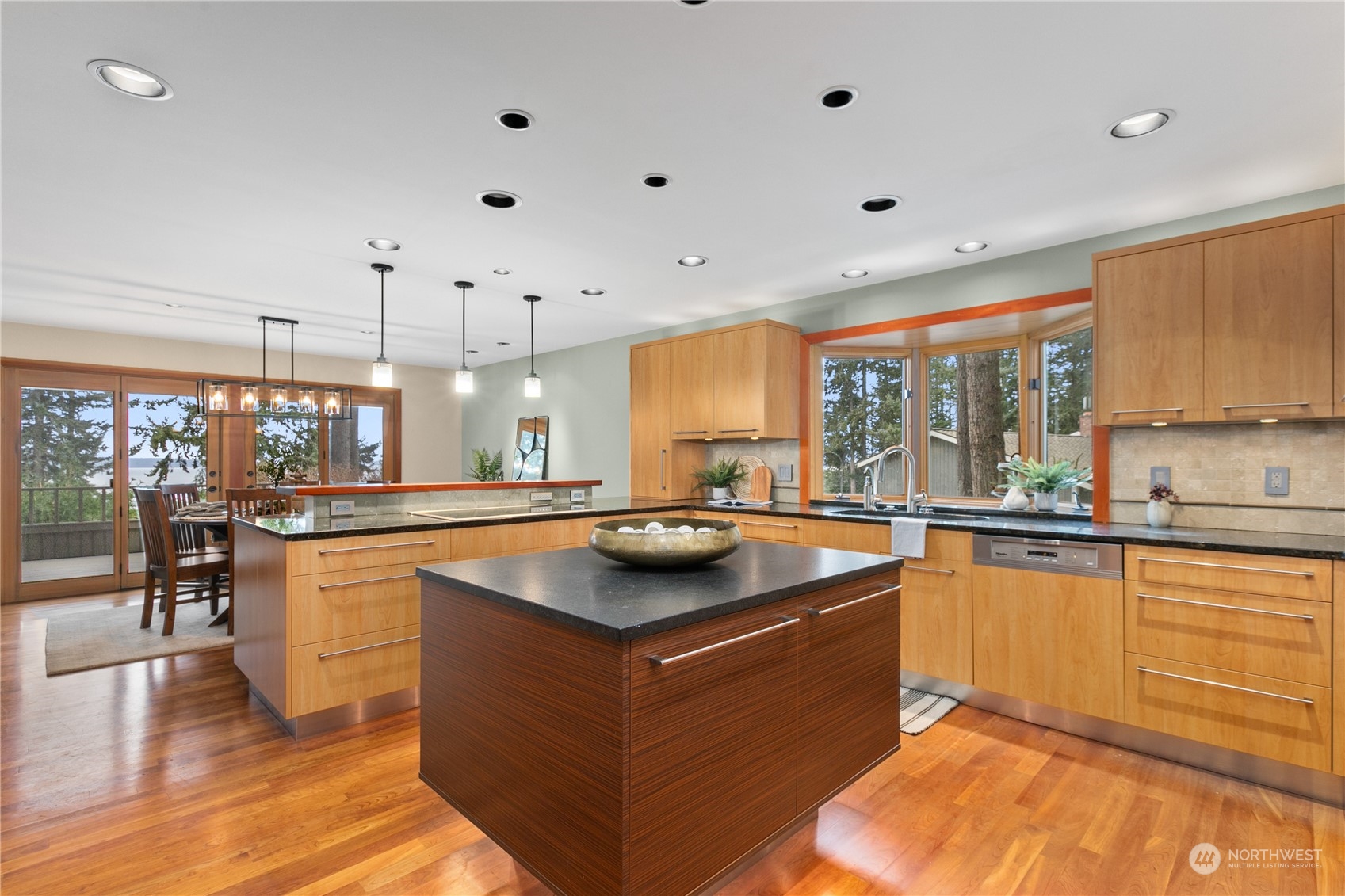 629 Fieldston Road Bellingham, WA 98225 - Photo 15 of 40 a kitchen with kitchen island granite countertop a sink and counter top space