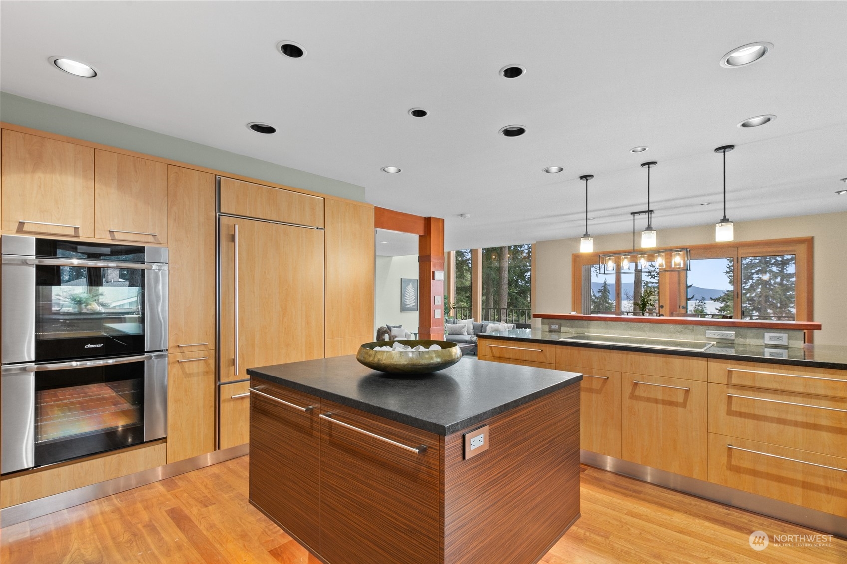 629 Fieldston Road Bellingham, WA 98225 - Photo 17 of 40 a kitchen with stainless steel appliances granite countertop a stove and a refrigerator