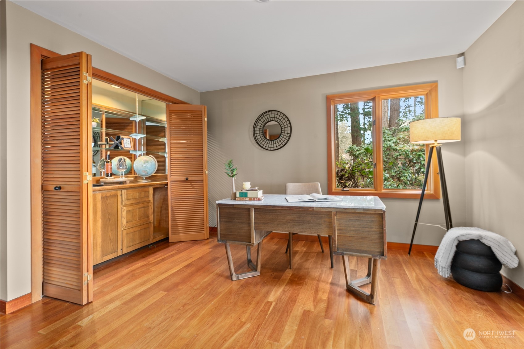 629 Fieldston Road Bellingham, WA 98225 - Photo 20 of 40 a view of a dining room with furniture window and wooden floor