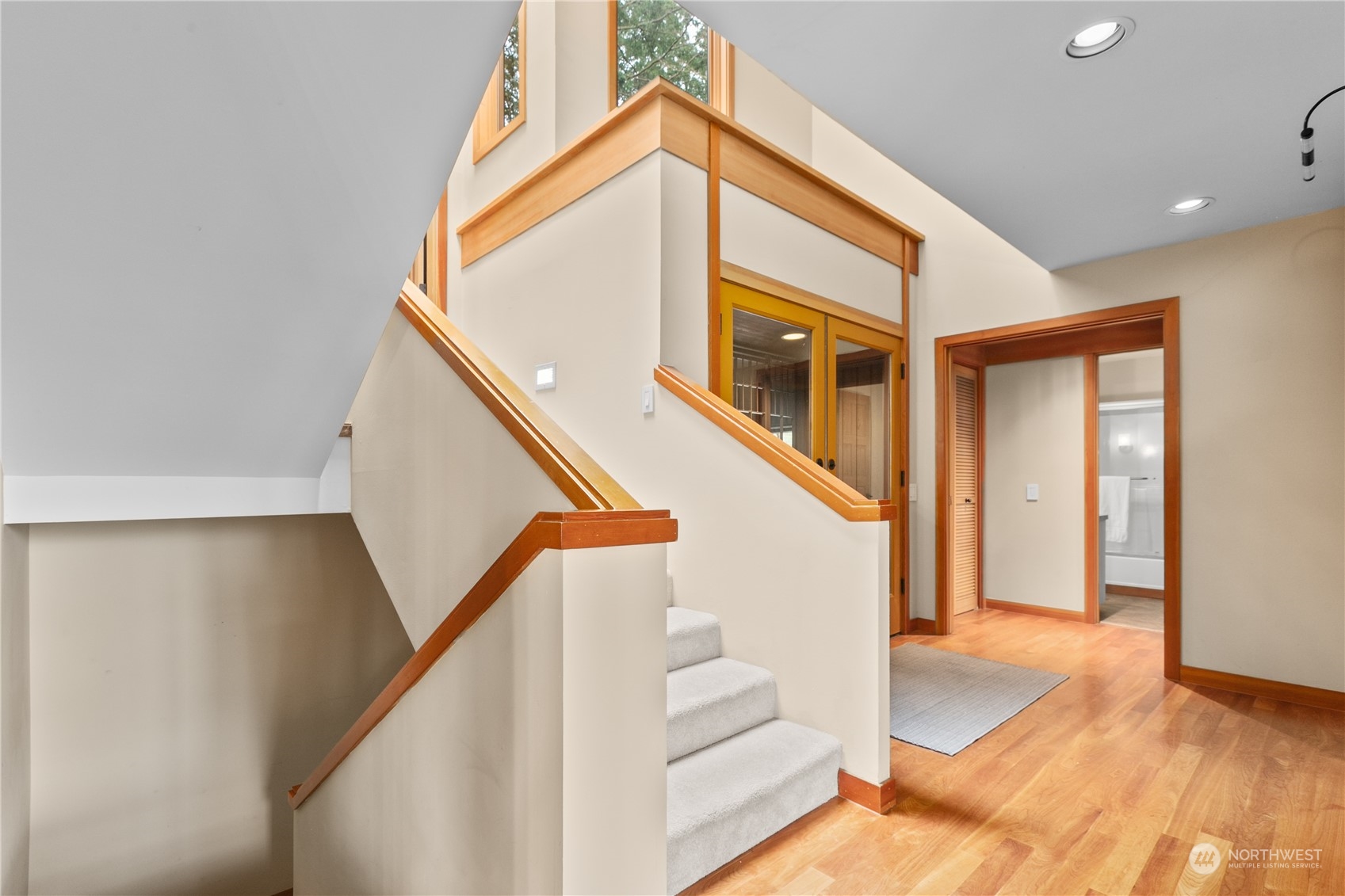 629 Fieldston Road Bellingham, WA 98225 - Photo 22 of 40 a view of entryway and hall with wooden floor