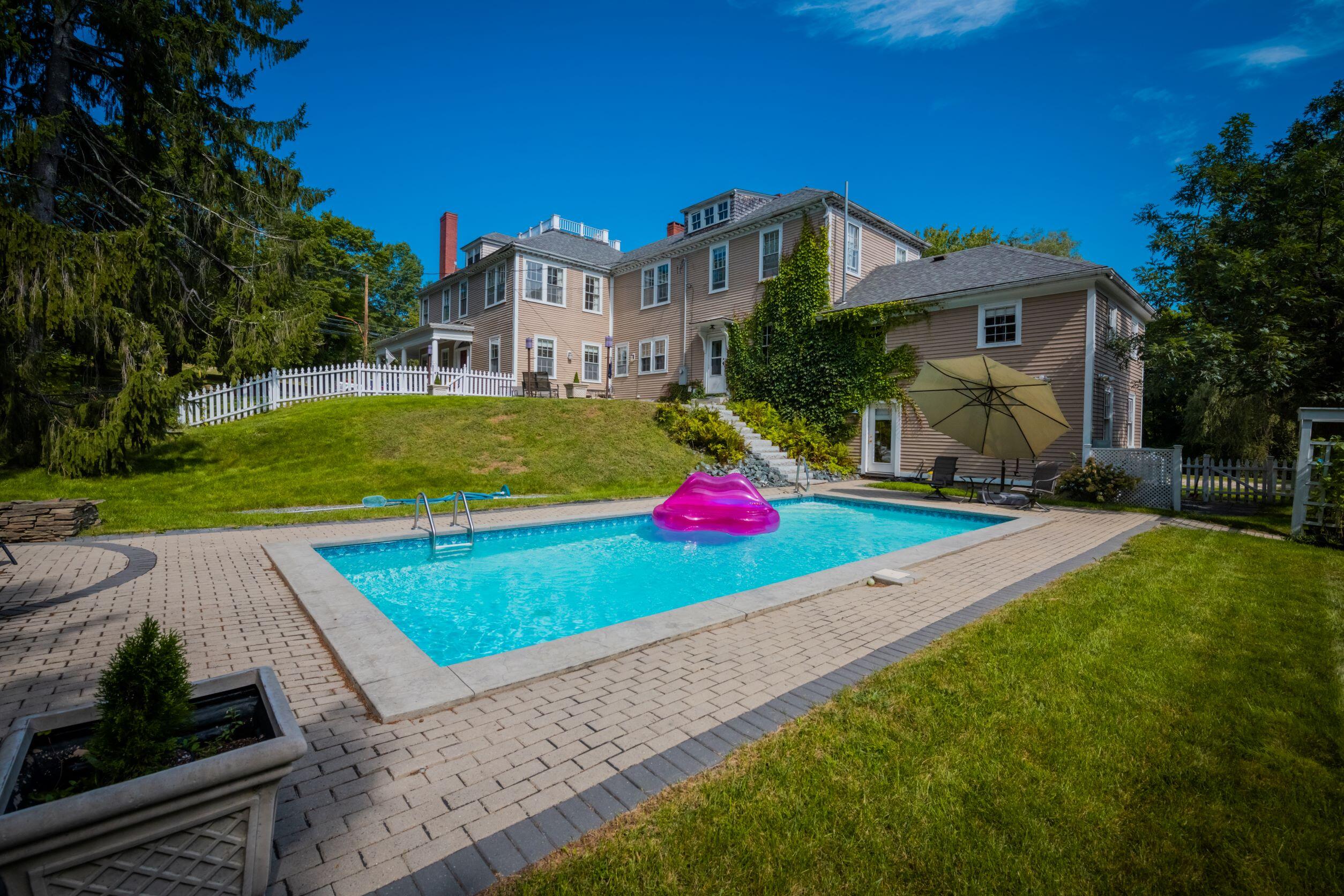 10 East Main Street Ellsworth, ME 04605 - Photo 42 of 45 Back yard pool area.