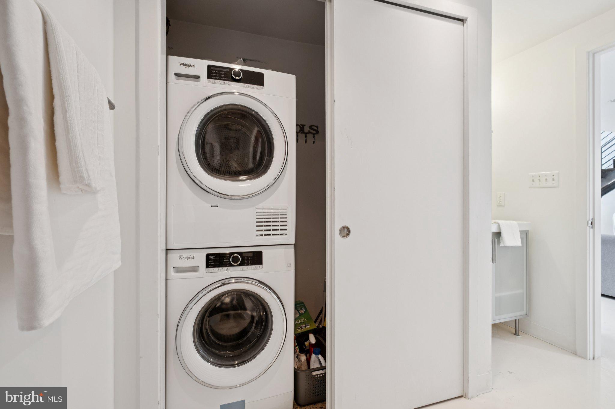 1234 Hamilton Street, Unit 102 Philadelphia, PA 19123 - Photo 22 of 25 a utility room with dryer and washer