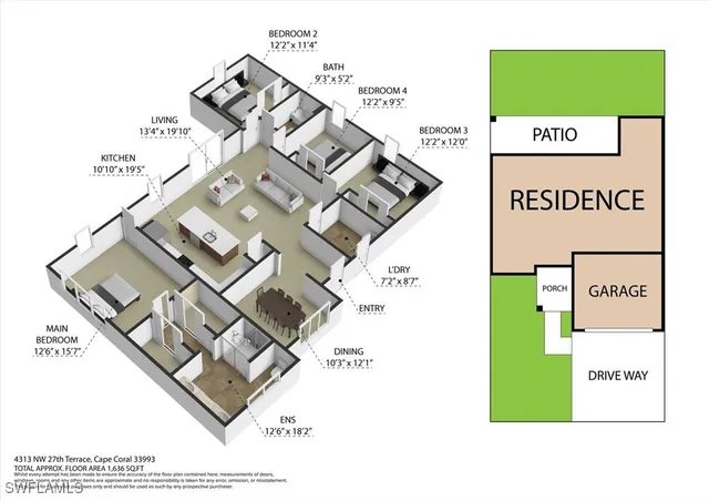 $2,450 | 4313 Northwest 27th Terrace, Cape Coral, FL 33993