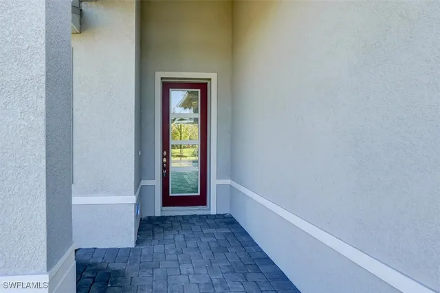 a view of an entryway door