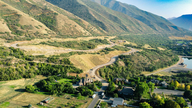 145 South Troy Street, Unit 13 Mapleton, UT 84664 - Photo 9 of 12 Drone / aerial view of a mountain backdrop