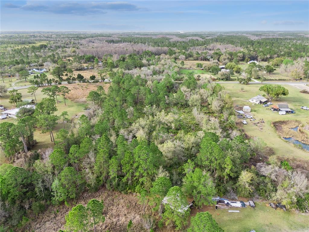 541 East Osceola Road Geneva, FL 32732 - Photo 27 of 31 an aerial view of residential houses with outdoor space and trees