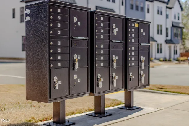 an aerial view of a city with lots of residential buildings