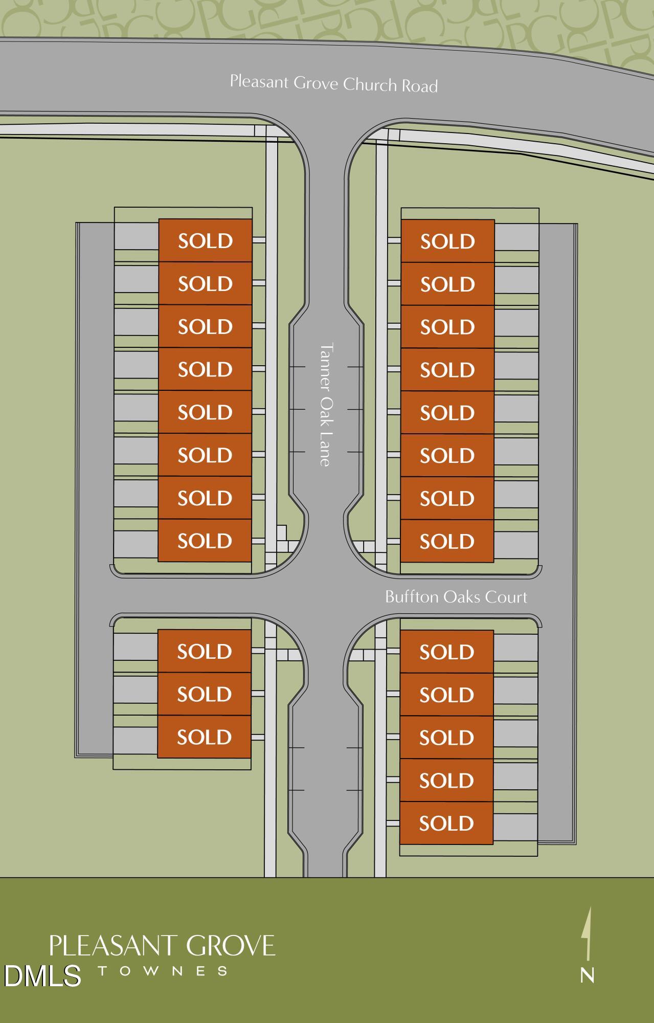 6422 Tanner Oak Lane Raleigh, NC 27613 - Photo 40 of 50 Pleasant_Grove_Townes_site_map_vFinal-r1