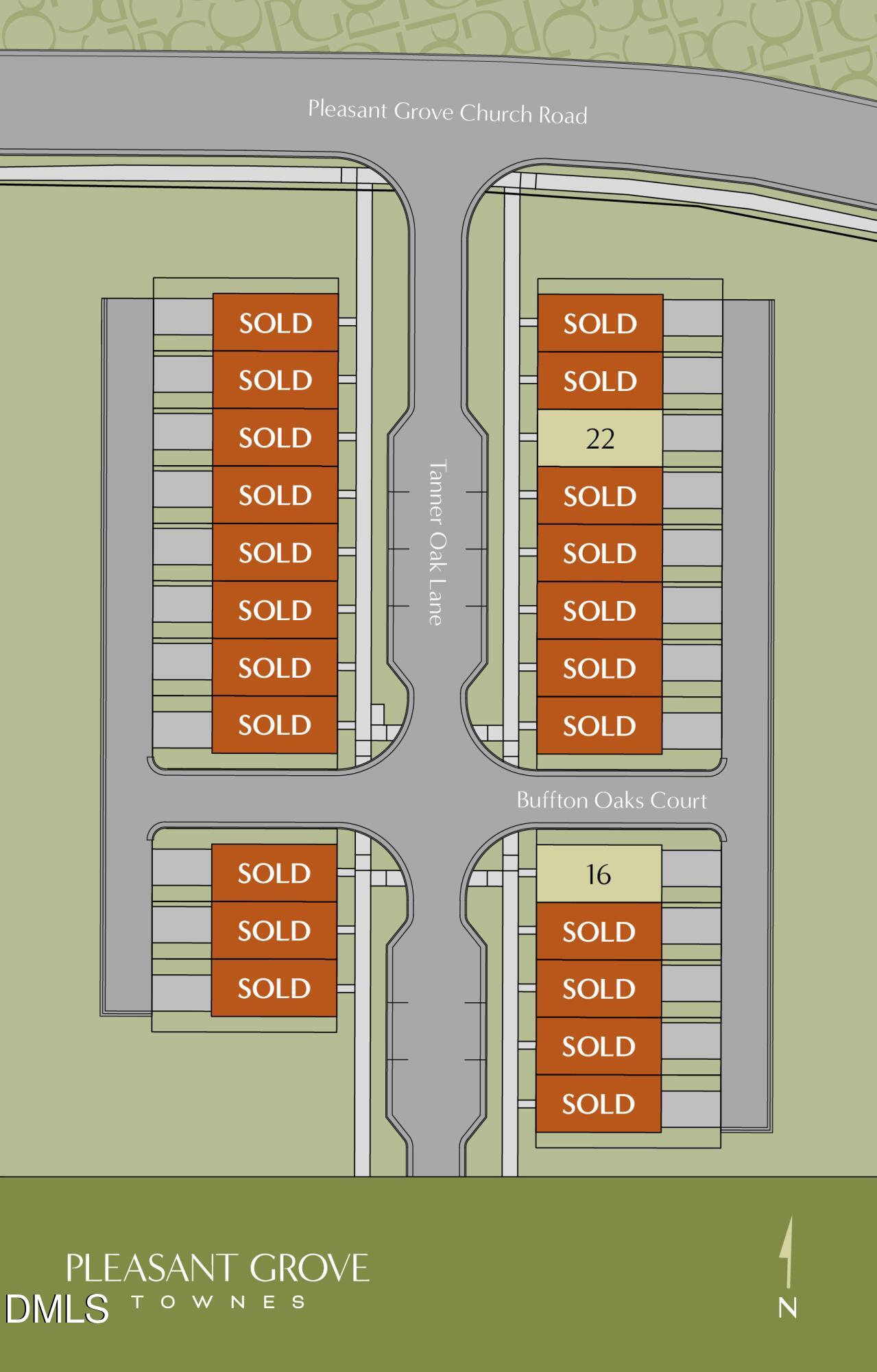6422 Tanner Oak Lane Raleigh, NC 27613 - Photo 40 of 50 Pleasant_Grove_Townes_site_map_vFinal-r1