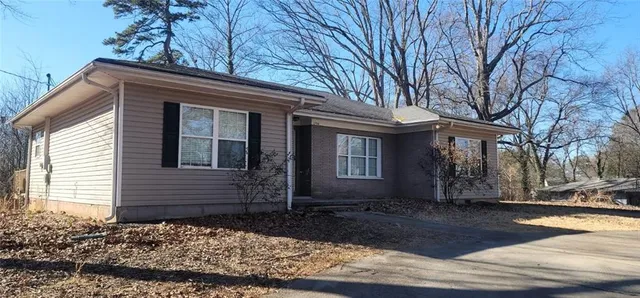 a front view of a house