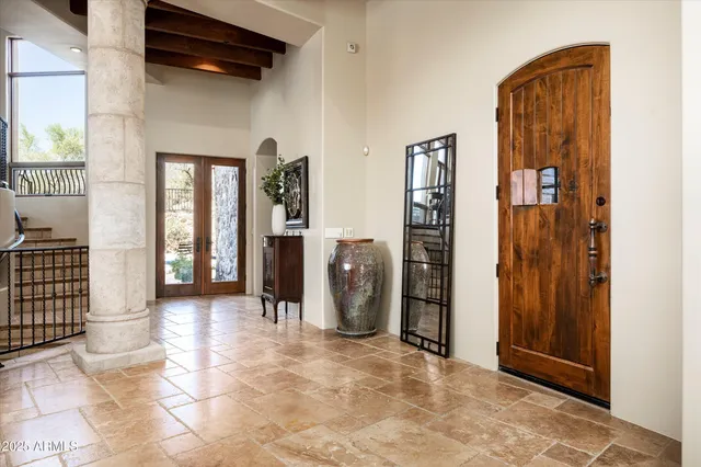 a kitchen with a stove and a refrigerator