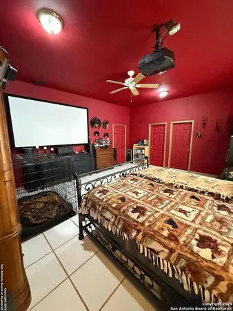 a bed room with a bed