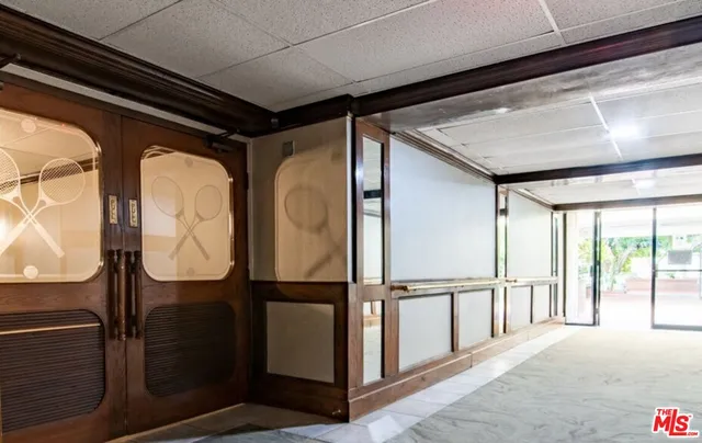 a view of a fence from a balcony