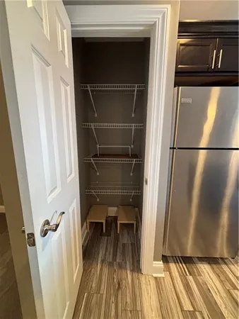 a view of a walk in closet