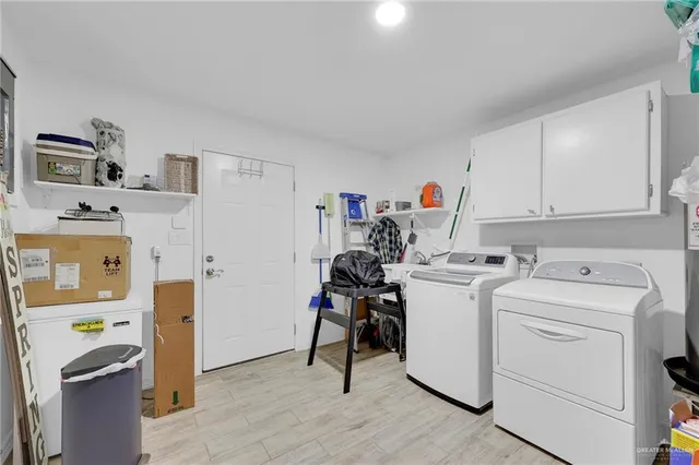 a room with storage and utility