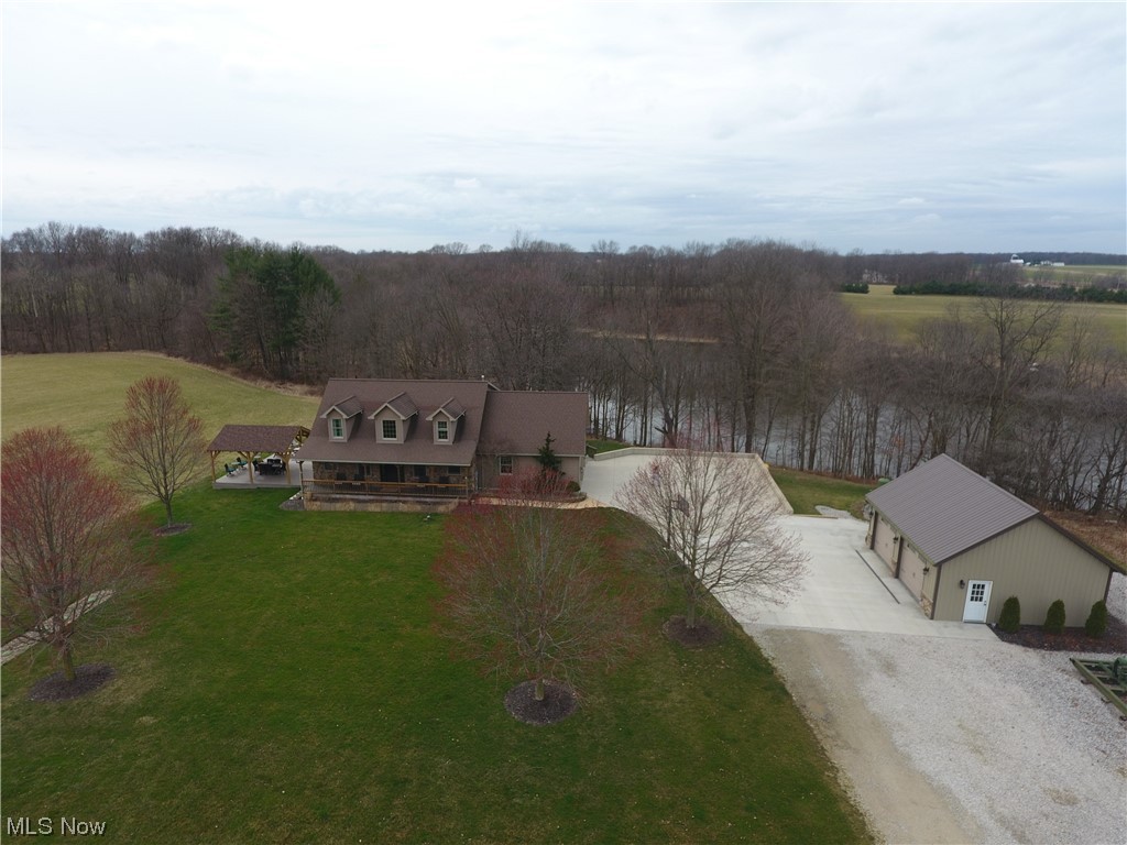 10582 Irvin Road Creston, OH 44217 - Photo 2 of 47 View of bird's eye view with the lake