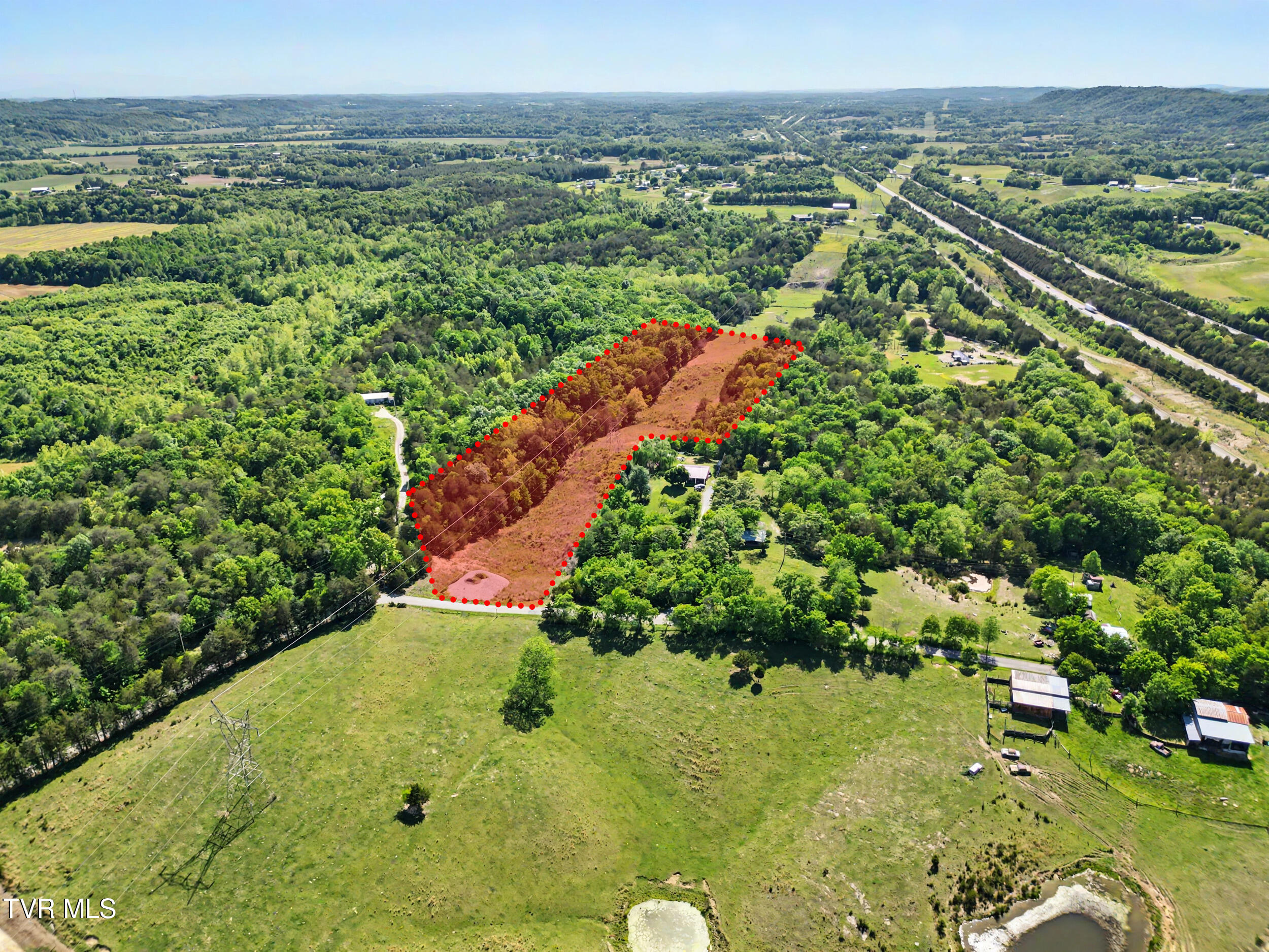 7.5-acres Oak Hills Road Mosheim, TN 37818 - Photo 9 of 15 14_property line 1