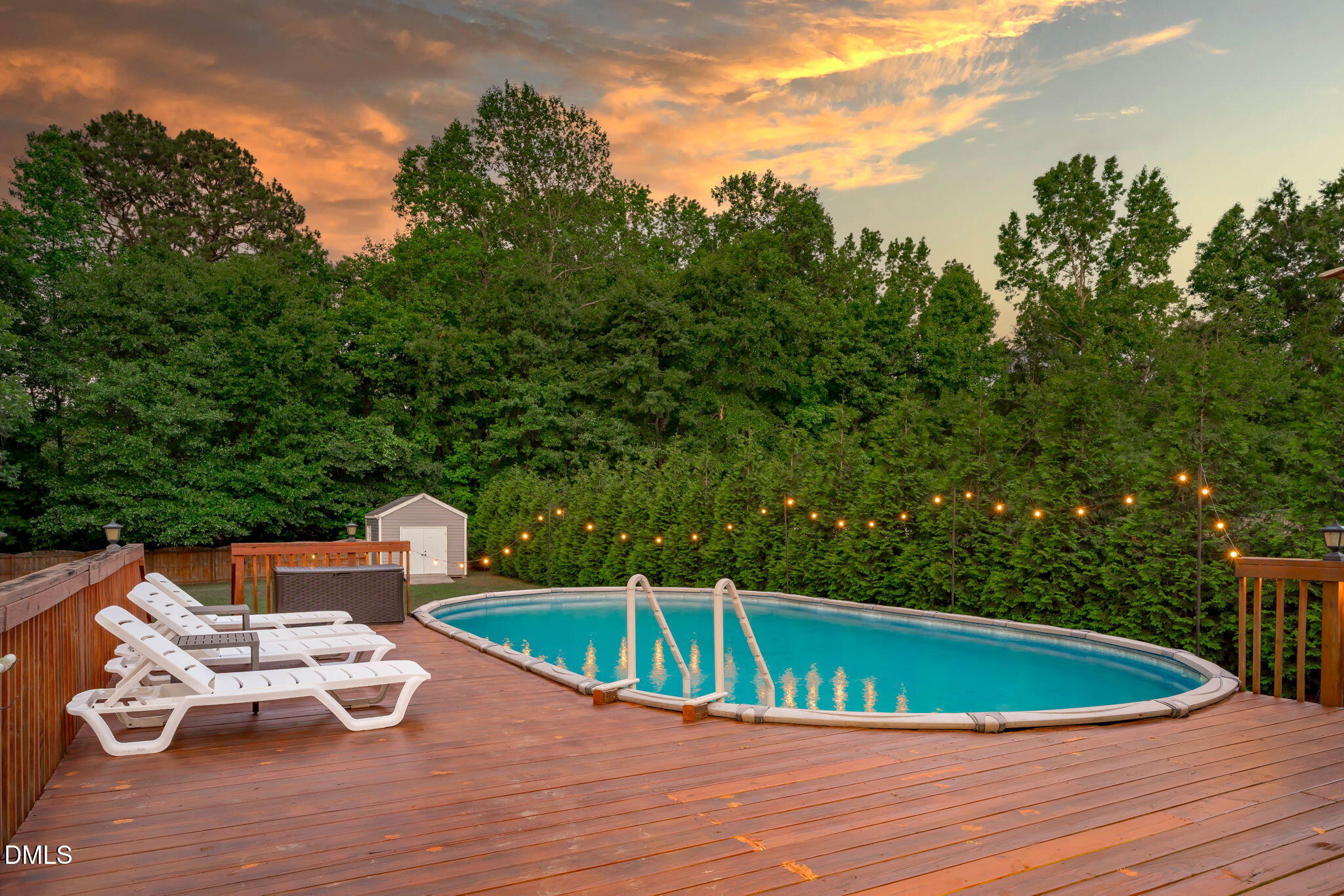 2450 Rolling Tracks Road Willow Spring, NC 27592 - Photo 3 of 64 a view of a swimming pool with a patio