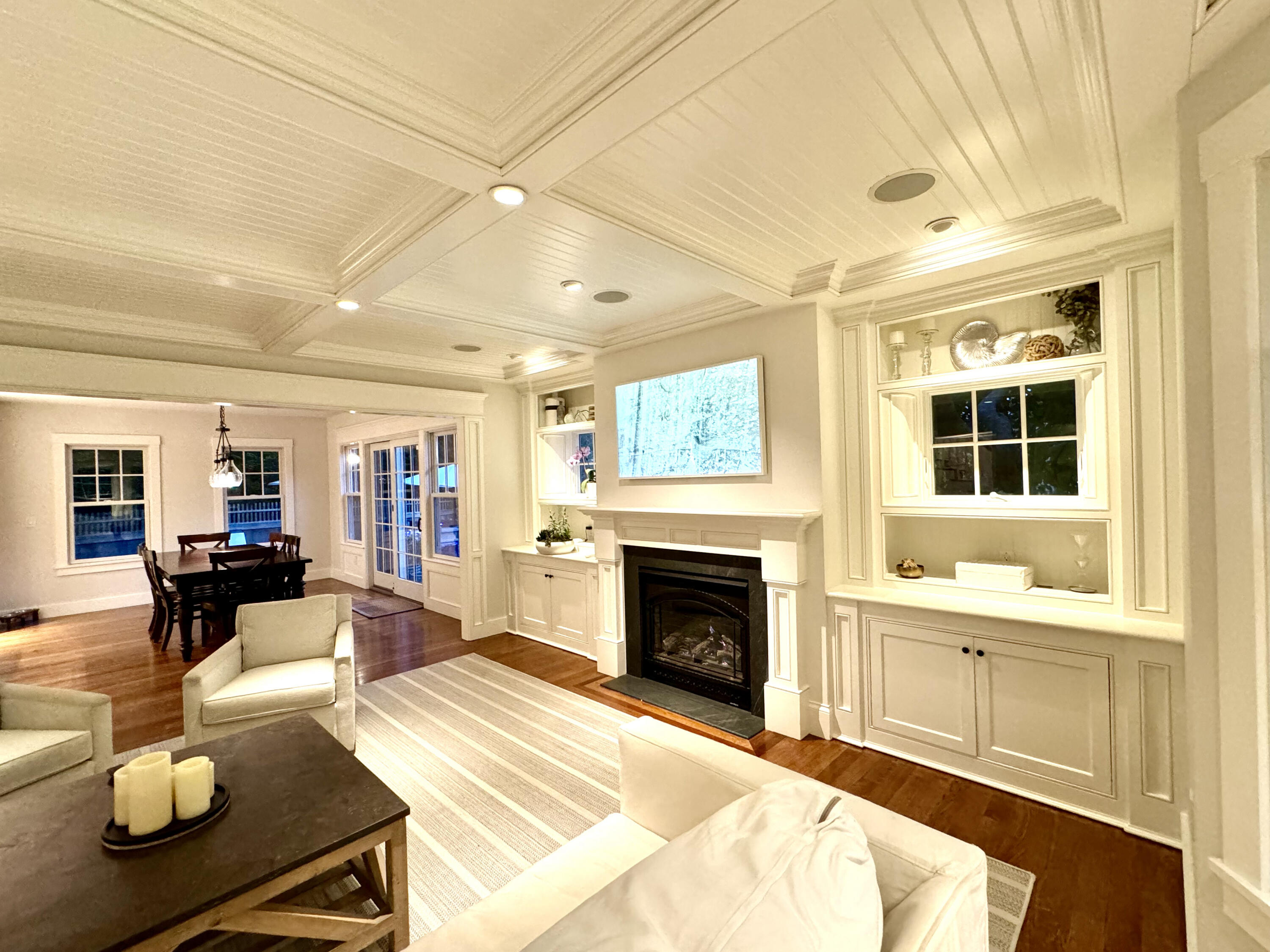 107 Summersea Road Mashpee, MA 02649 - Photo 7 of 29 a living room with furniture a fireplace and a flat screen tv