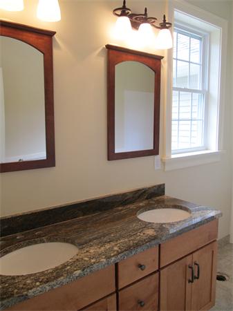 72 Glendale Road Southampton, MA 01073 - Photo 15 of 21 a bathroom with a granite countertop sink and a mirror