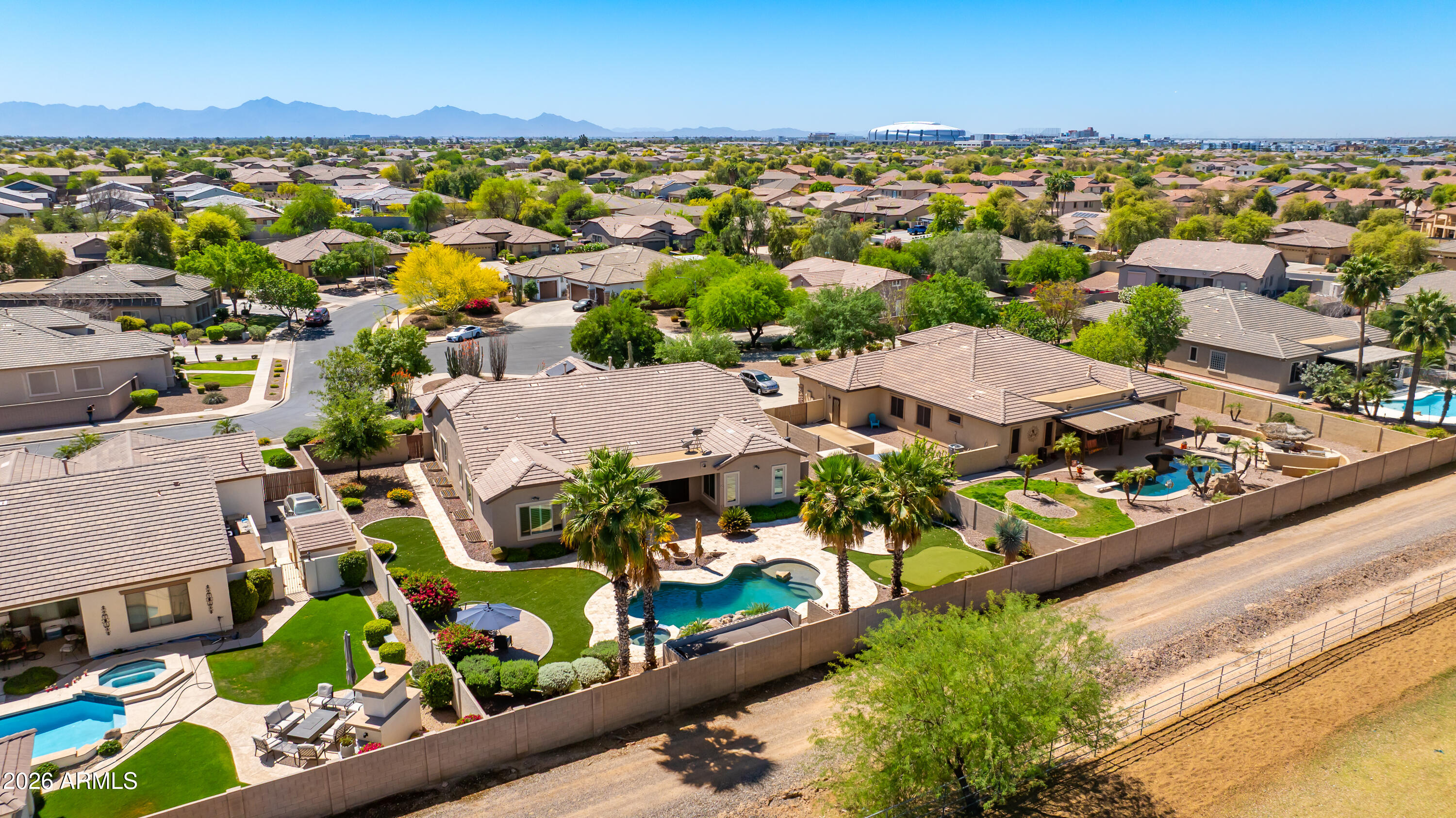 7718 North 84th Lane Glendale, AZ 85305 - Photo 64 of 82 an aerial view of residential houses with outdoor space