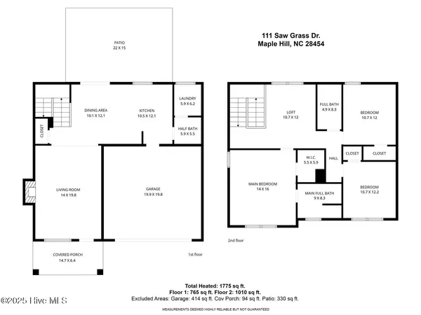 $319,900 | 111 Saw Grass Drive, Maple Hill, NC 28454