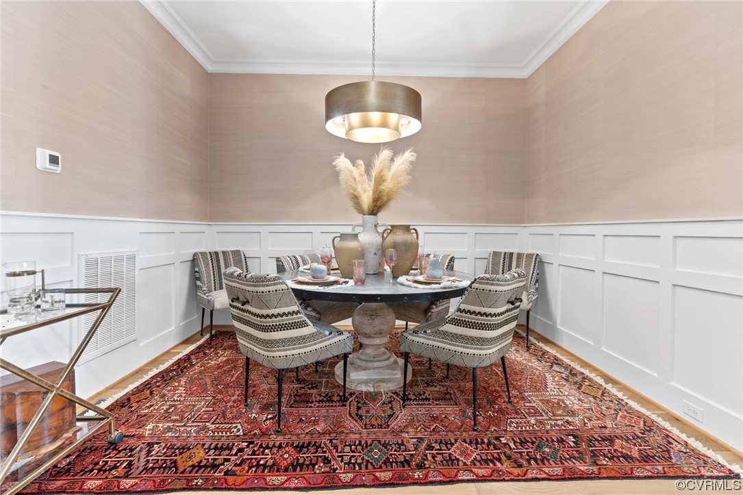 2536 Pagehurst Drive, Unit 7 Midlothian, VA 23113 - Photo 17 of 42 a dining room with furniture and wooden floor