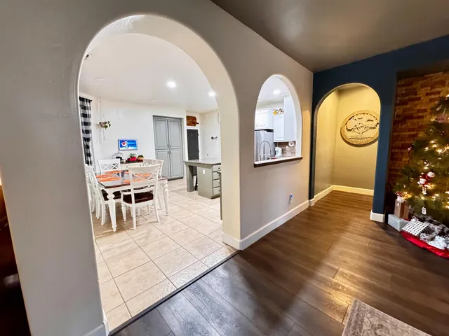 a view of a house with patio