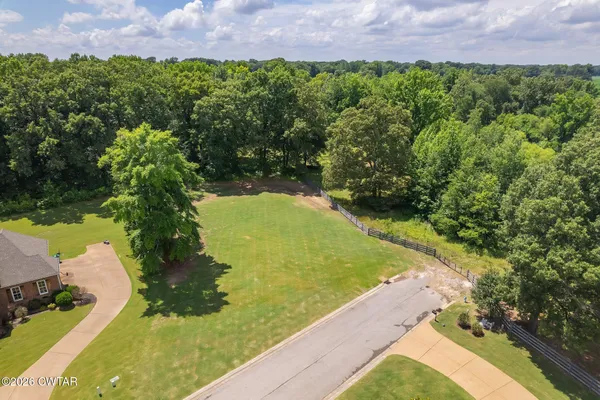 a view of a back yard of a house