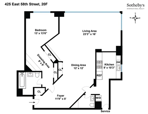 $1,350,000 | 425 East 58th Street, Unit 20F | Sutton Place