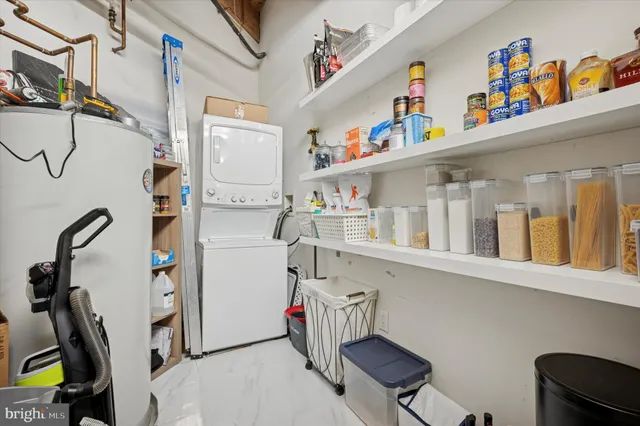 a room with storage and utility