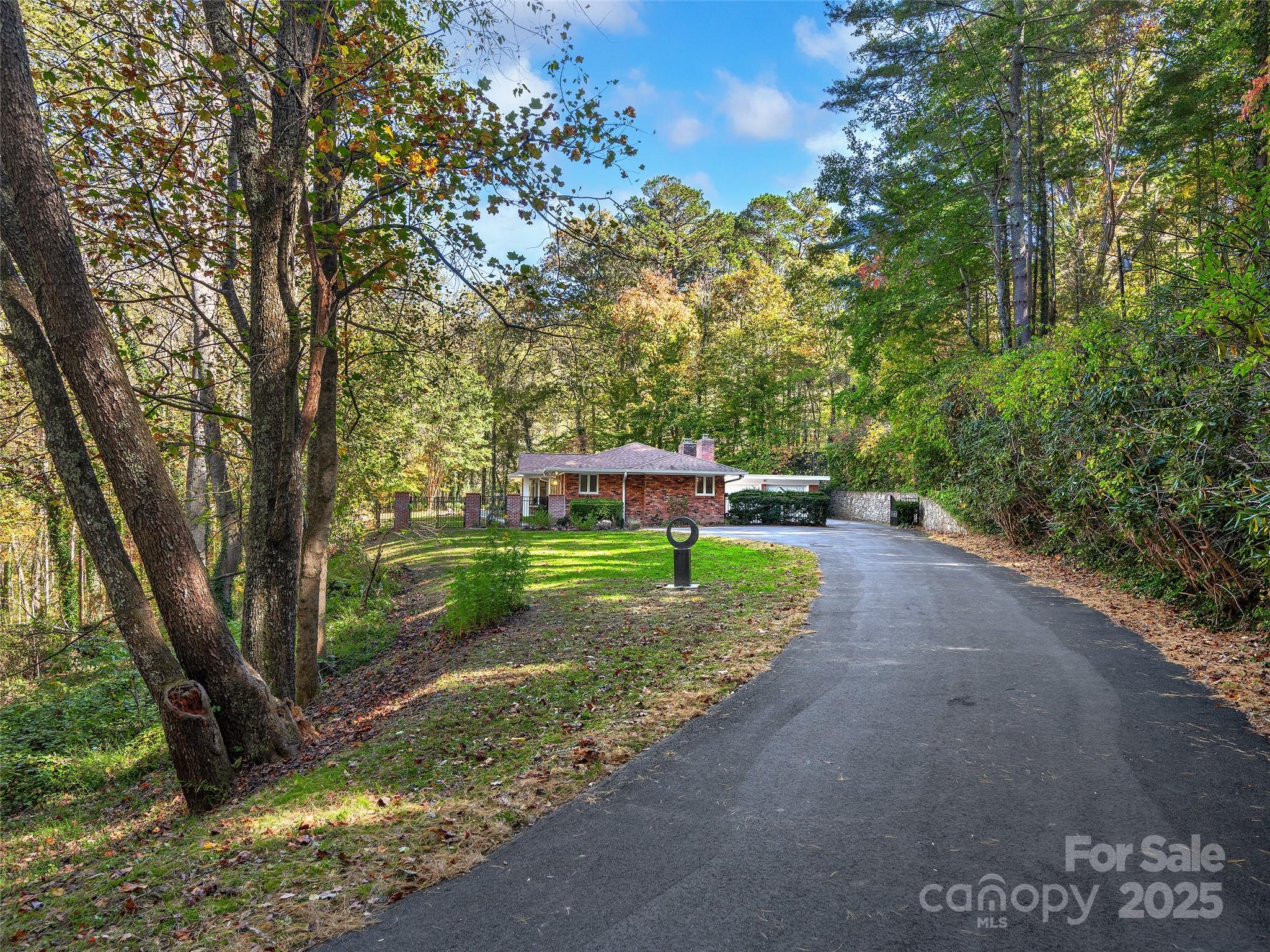 51 Rice Branch Road Asheville, NC 28804 - Photo 36 of 48 a view of a park with large trees