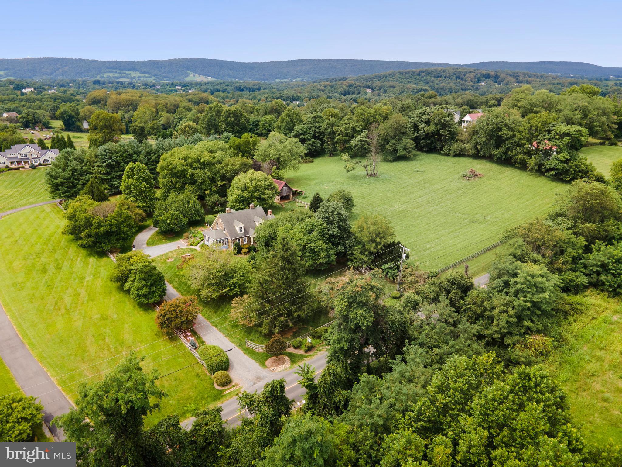 17895 Airmont Road Round Hill, VA 20141 - Photo 51 of 54 Aerial view of the small farm