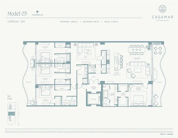 $4,475,000 | 900 North Ocean Boulevard, Unit 1603, Pompano Beach, FL 33062