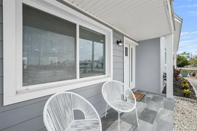 a view of front door of house