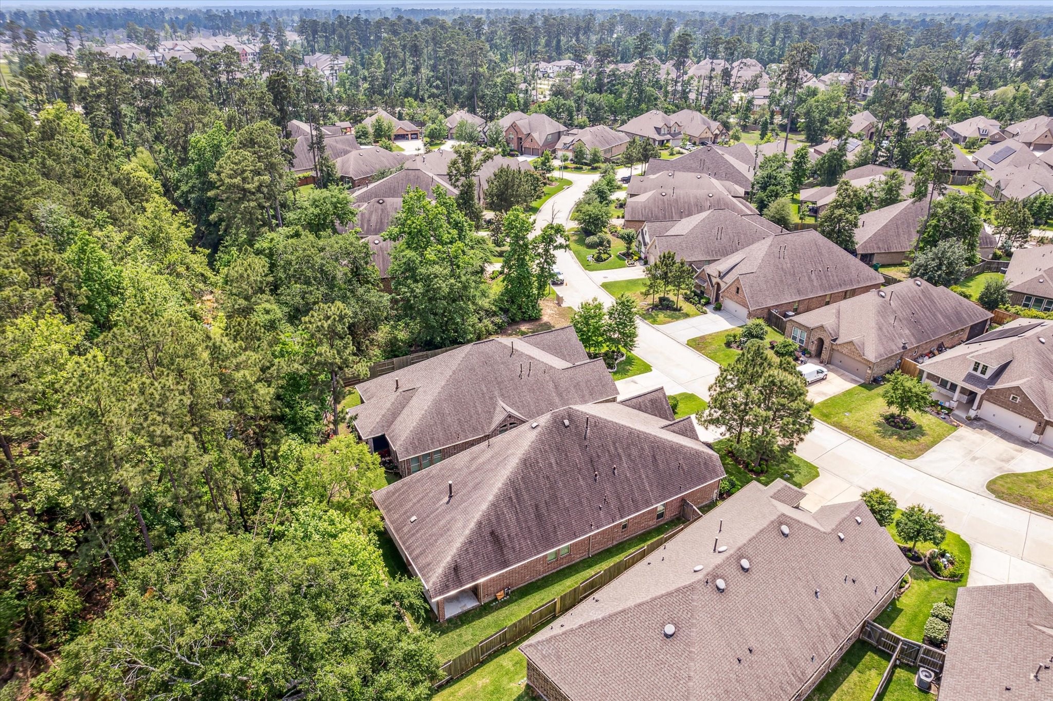 253 Trillium Park Loop Conroe, TX 77304 - Photo 7 of 37 an aerial view of house with yard