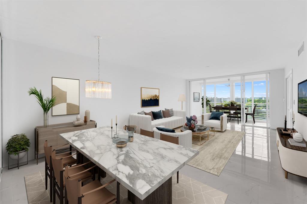 3010 North Course Drive, Unit 911 Pompano Beach, FL 33069 - Photo 1 of 13 a living room with furniture and wooden floor