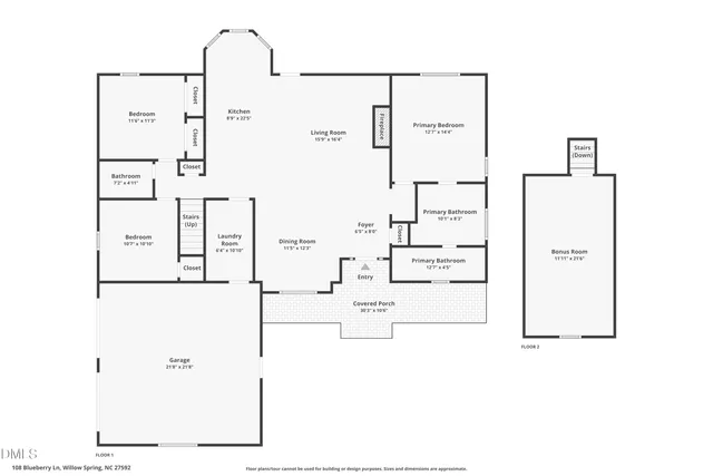 $375,000 | 108 Blueberry Lane, Willow Spring, NC 27592