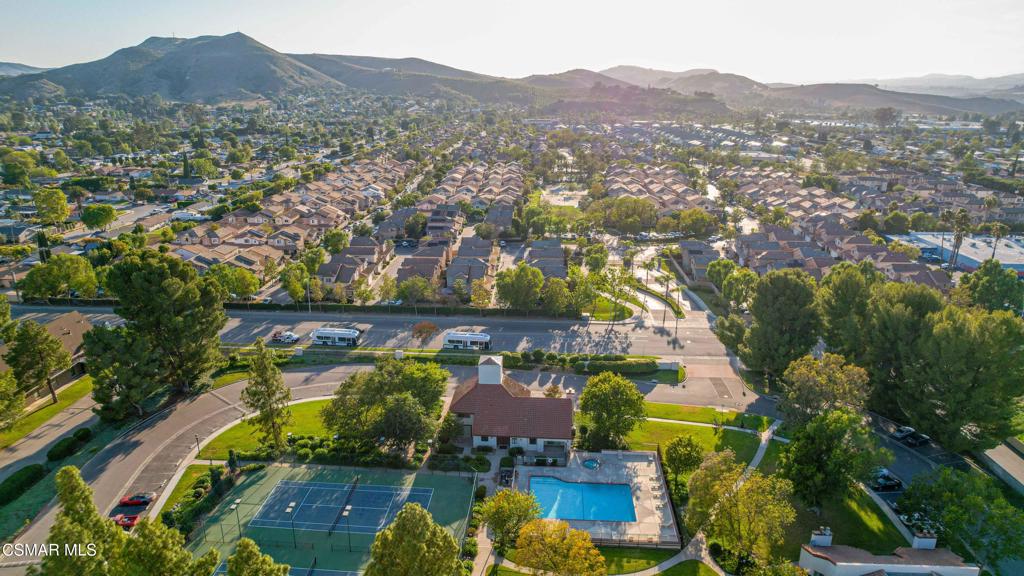 1718 Sinaloa Road, Unit 219 Simi Valley, CA 93065 - Photo 36 of 41 an aerial view of residential houses and lake view