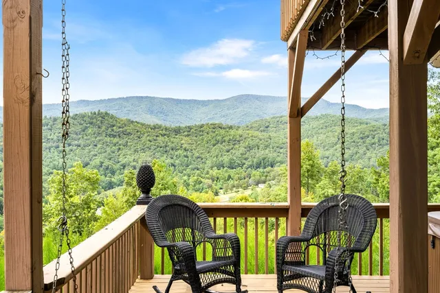 a view of a potted flower in a corridor