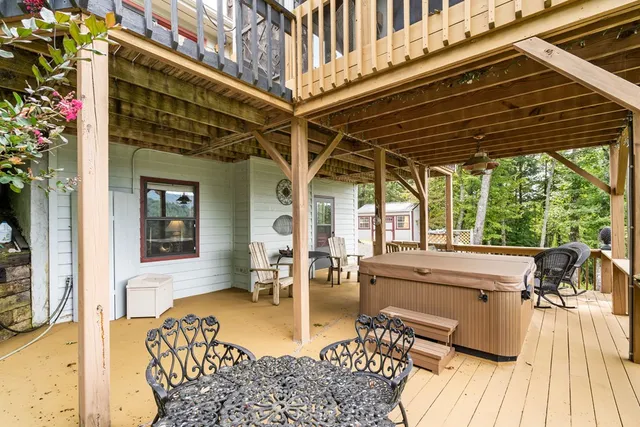 a view of a roof deck