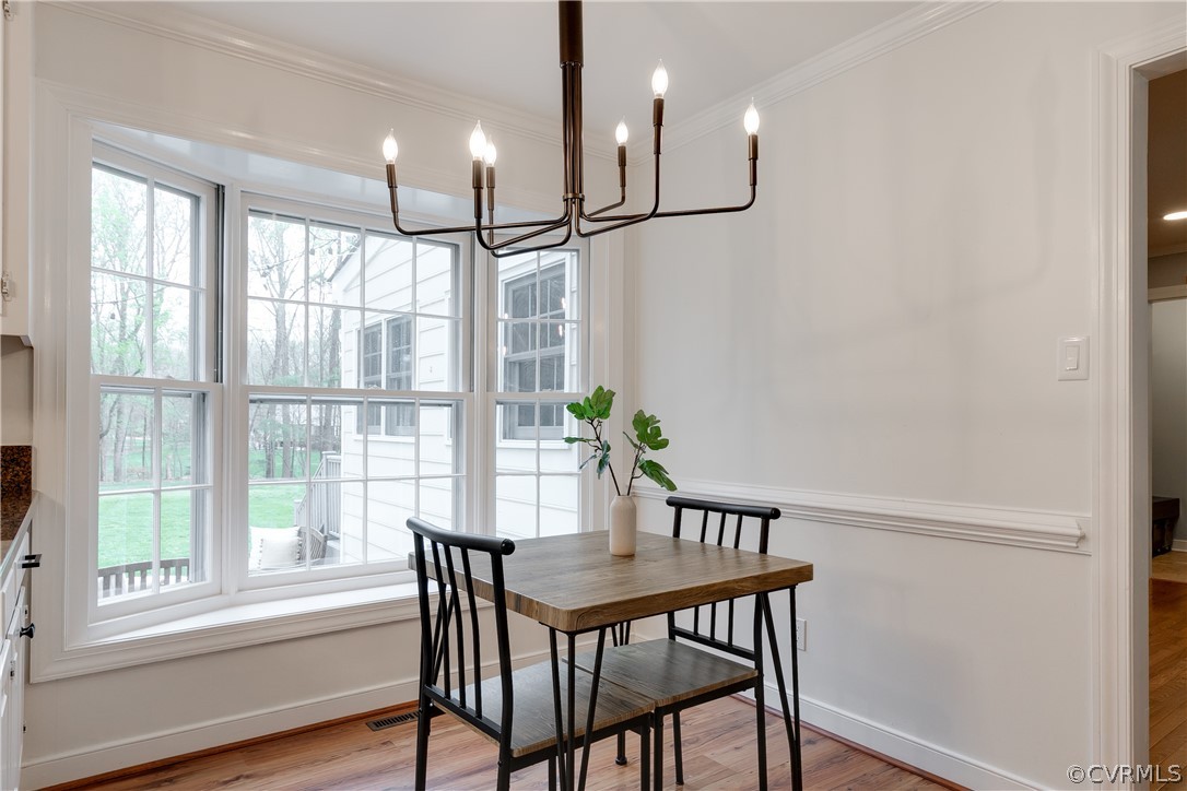 2910 East Brigstock Road Midlothian, VA 23113 - Photo 20 of 45 a view of a dining room with furniture window and outside view