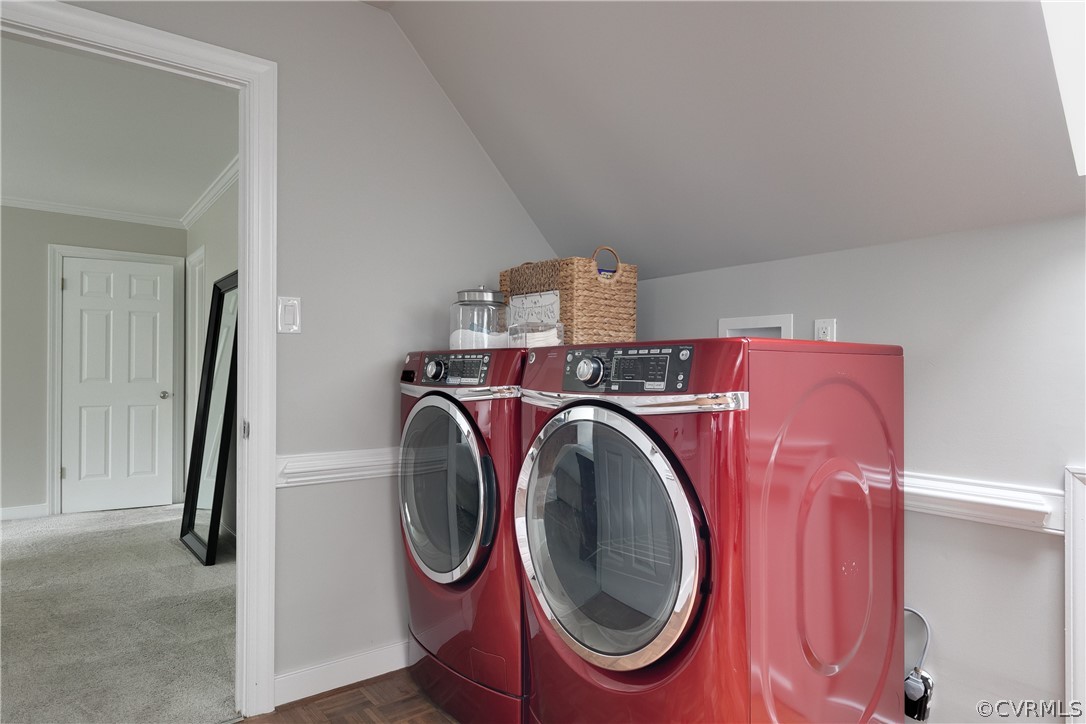 2910 East Brigstock Road Midlothian, VA 23113 - Photo 45 of 45 a utility room with dryer and washer